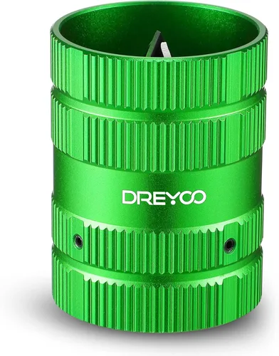 Dreyoo Cortadores de desbarbado, Herramienta de escariador de tubo de PVC de cobre Herramientas de fontanería 1/4 '' a 1-5/8 '' Escariador exterior