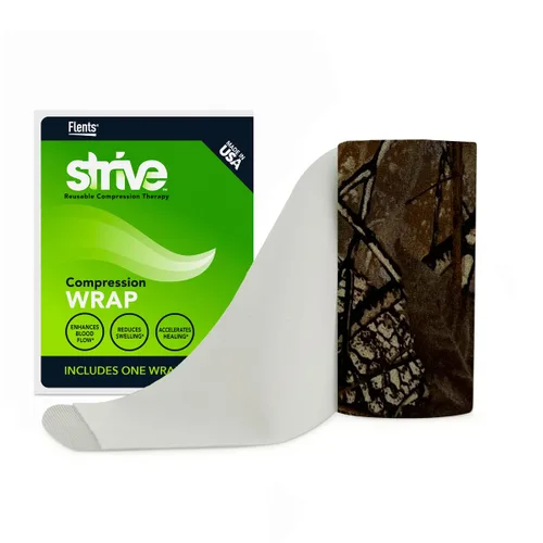 Vista 10 de STRIVE Envoltura de terapia infrarroja de compresión de 6 x 100 pulgadas para muñeca, brazo, pierna, tobillo, codo. Mejora el flujo sanguíneo, Negro