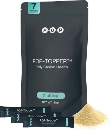Vista 11 de POP-Topper - Comida para perros – Polvo multivitamínico para perros de 35 libras en adelante – Deliciosa base de caldo de huesos con 6