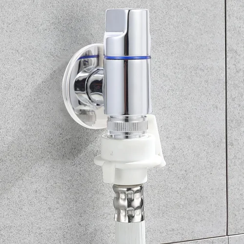 Vista 6 de 2 válvulas de cierre de acero inoxidable para lavadora, válvulas de parada de ángulo de 1/2 pulgada con chapado de espejo para uso doméstico, mini