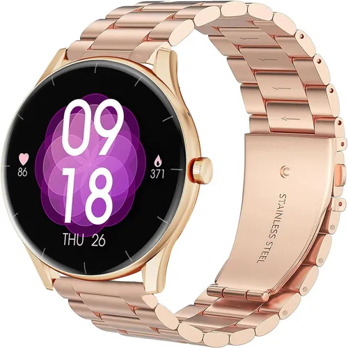 Vista 10 de Compatible con correas de reloj inteligente Mingtawn, correas de repuesto de metal de acero inoxidable Lamshaw compatibles con reloj inteligente