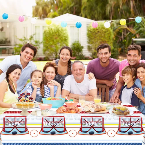 Vista 5 de Paquete de 4 manteles de 86.6 x 51.2 pulgadas, mantel rectangular reutilizable para comedor y cocina, para eventos deportivos y fiestas de cumpleaños