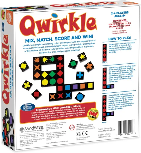 Vista 6 de MindWare Qwirkle Juego de Mesa