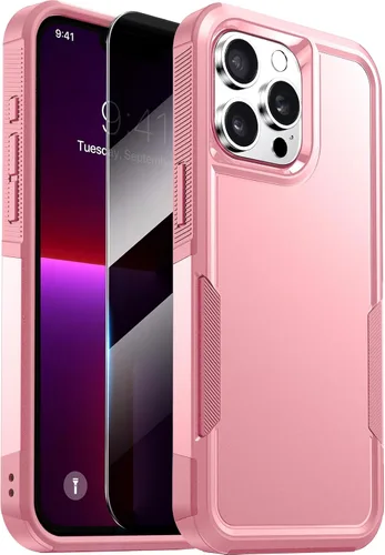 Vista 33 de Diaclara Funda diseñada para iPhone 13 Pro Max, [con protector de pantalla de privacidad] [antiespía] [protección contra caídas de grado militar]
