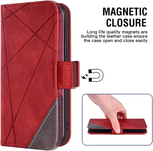Vista 4 de Asuwish Funda compatible con OnePlus 10 Pro One Plus 10Pro 5G y protector de pantalla de vidrio templado, soporte de cuero para tarjetas con tapa