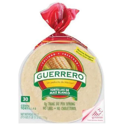 Guerrero, Tortillas de maíz blanco multigrano, 27.5 onzas