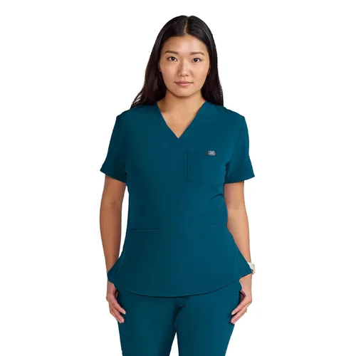 Vista 20 de Medline Lexington AVE - Camiseta médica para mujer, color morado real, talla M, cada una Negro