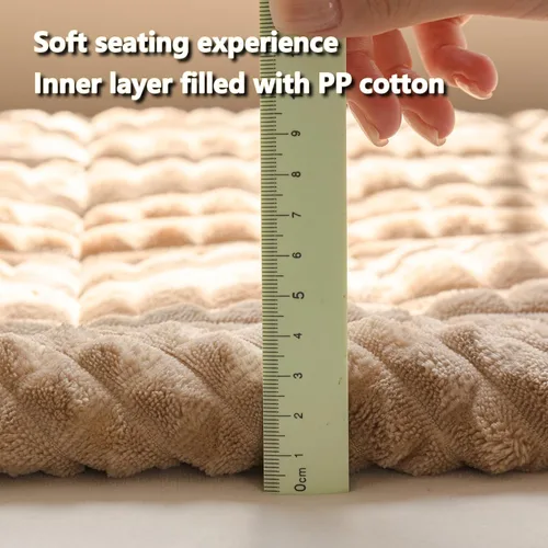 Vista 5 de Funda para sofá de 3 plazas, lavable para perros, apta para mascotas, funda antideslizante (marrón, 27.6 x 59.1 pulgadas)