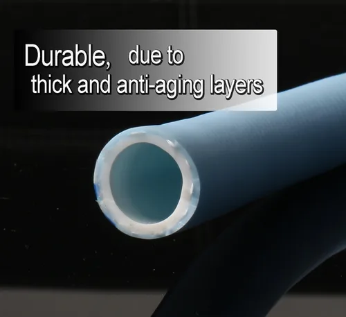 Vista 2 de Atlantic Manguera de jardín resistente de 100 pies x 5/8 pulgadas, manguera de agua de color azul (100 pies)