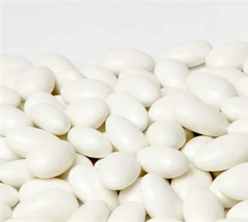 Vista 3 de Its Delish White Jordan Almonds - Contenedor jumbo de 3.5 libras Nuez de almendra azucarada con revestimiento de caramelo duro dulce Recuerdos