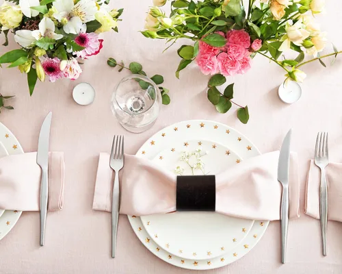 Vista 3 de Penta Angel Servilleteros de papel, 200 servilleteros autoadhesivos a granel para vajilla rodante, configuración de mesa, boda, evento, suministros