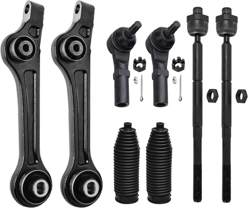 Vista 100 de Detroit Axle - Kit de brazos de control de extremo de 8 piezas para Toyota 2001-2003 Highlander 2002-2003 Camry Lexus ES300, 2 brazos de control