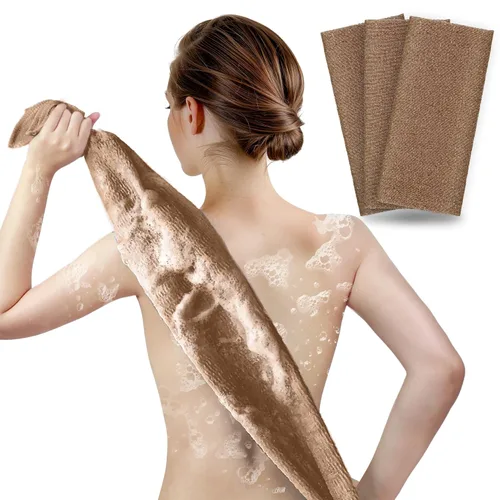 Vista 8 de ARCH&M Toalla Exfoliante, Toalla de Baño Japonesa, Exfoliante Coreano, Exfoliante Corporal de Nailon, Exfoliante de Espalda para Ducha, Alternativa