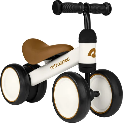 Vista 2 de Retrospec, Cricket - Bicicleta de equilibrio con 4 ruedas para bebés de 12 a 24 meses, juguete de bicicleta para niñas y niños de 1 año, tamaño único