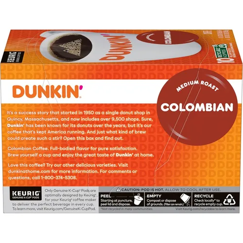 Vista 8 de Dunkin' Café colombiano de tostado medio, 60 cápsulas Keurig K-Cup