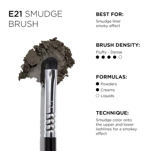 Vista 3 de Sigma Beauty E21 - Cepillo para difuminar, delineador de ojos para aspecto
