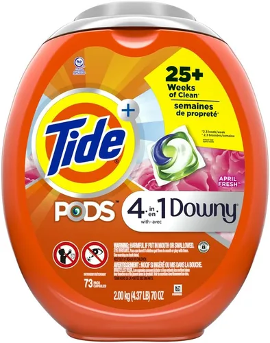 Vista 11 de Tide PODS con detergente líquido Downy, April Fresh, 12