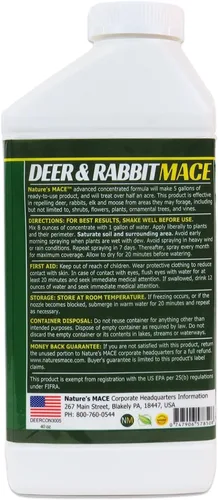 Vista 9 de Nature's MACE Maza para Ciervos y Conejos, repelente de ciervos para plantas, kit combinado de 40 onzas, spray de menta, mantiene a los ciervos