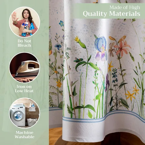 Vista 322 de Maison d' Hermine Table Cloth Rectangle Table 100% Cotton 70 x 120 Inches Fall Tablecloth Reusable Everyday Use for Thanksgiving Christmas