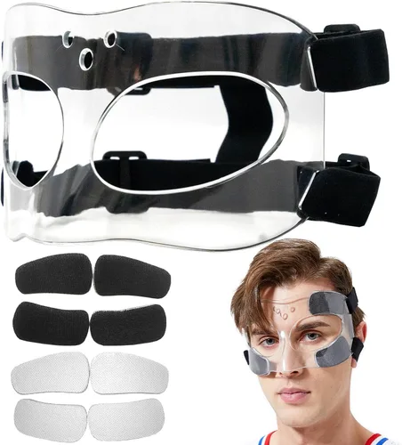 Vista 6 de Protector de nariz para nariz rota, máscaras deportivas con relleno, adecuado para adultos y adolescentes