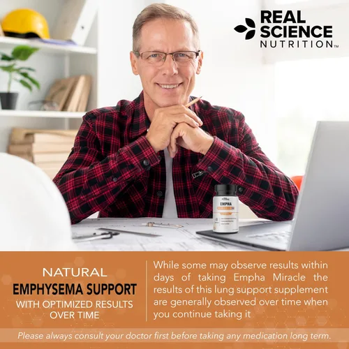 Vista 6 de Real Science Nutrition Ofrece Empha Milagro, Respira Fácil con Reducción de Moco y Tos, Un Suplemento Natural para la Salud Respiratoria y Alivio