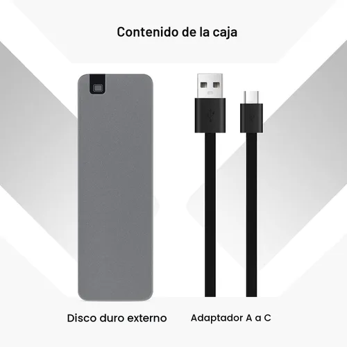 Vista 6 de SSD externo de aluminio portátil de 2 TB – USB-C y USB-A 3.2 Gen 2, hasta 500 MB/s, impermeable, a prueba de polvo (IP68), a prueba de golpes