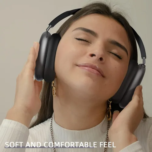 Vista 5 de Funda compatible con almohadillas para auriculares AirPods Max, protector de silicona para auriculares, accesorios para auriculares AirPod Max