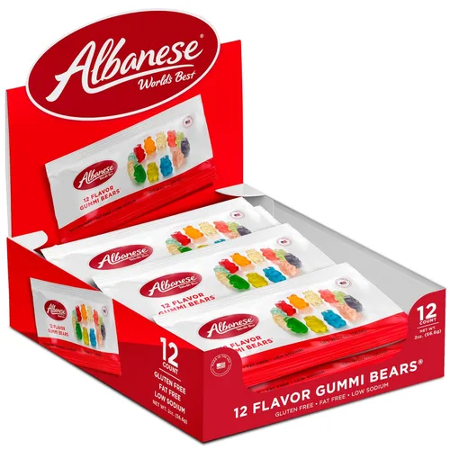 Vista 13 de Albanese World's Best Berry Flavored Gummi Bears, bolsas de dulces de 3.5 onzas, envueltas individualmente, paquete de 12
