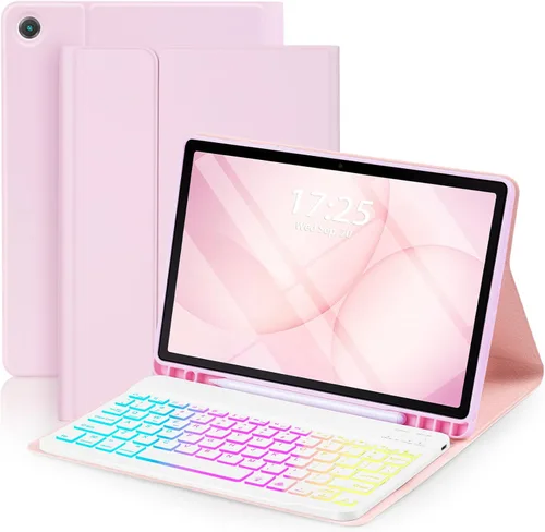 Vista 14 de Funda EAMPANG con teclado ratón para Samsung Galaxy Tab A9 Plus de 11 pulgadas (SM-X210/X215/X216/X218), teclado magnético desmontable USB-C