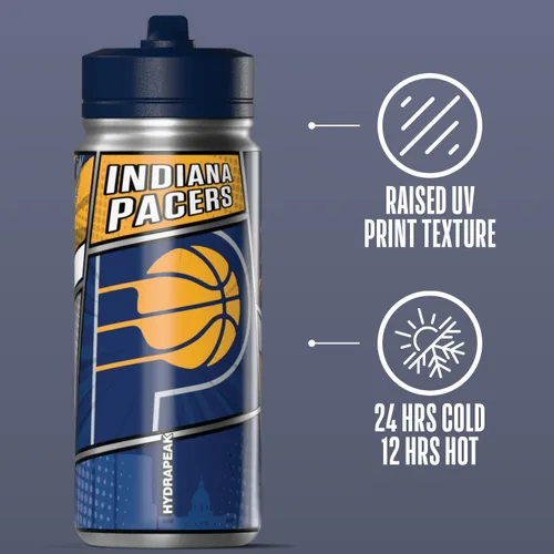 Vista 31 de Hydrapeak x NBA Los Angeles Lakers Botella de agua de 591 ml de acero inoxidable, botella deportiva con doble pared aislada con licencia