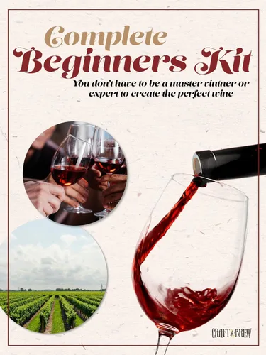 Vista 7 de Craft A Brew - Kit de vino Cabernet Sauvignon - Fácil para principiantes - Kit de elaboración de vino en casa - Incluye ingredientes