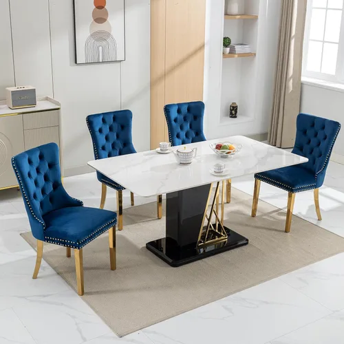 Vista 67 de ODUSE-DAILY - Juego de 2 sillas de cocina y comedor de terciopelo beige, con capitoné, tapizadas en terciopelo, estructura de madera maciza