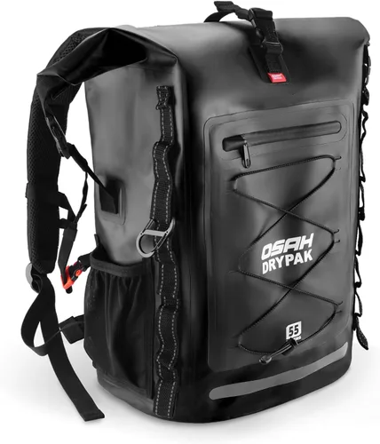 Vista 33 de OSAH DRYPAK Waterproof Backpack Dry Bag 25L/35L/55L/85L – Heavy Duty Roll-Top Hiking Backpack Sack Keeps Gear Dry for Travel, Kayaking, Boating