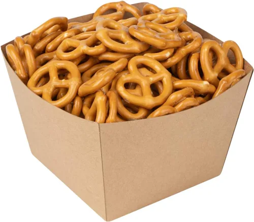 Vista 15 de Restaurantware Bio Tek - Cajas de palomitas de maíz de 5.3 x 3.3 pulgadas, 200 cajas cuadradas de mini golosinas, diseño abierto, revestimiento