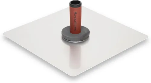 Vista 7 de MARSHALLTOWN Hawk, hoja de aluminio de 10 pulgadas, incluye preventor de callos y mango DuraSoft, mampostería, paneles de yeso, fabricado