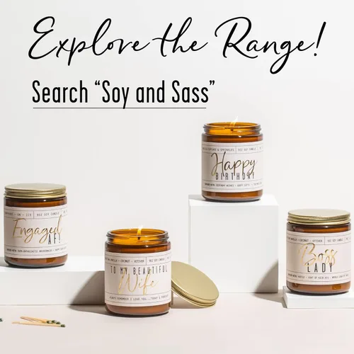 Vista 9 de Regalos de cumpleaños para mujeres Amistad - Vela de soja "Not a Day Over Fabulous", con champán sobre hielo Regalos de cumpleaños 40, 50, 60, 70