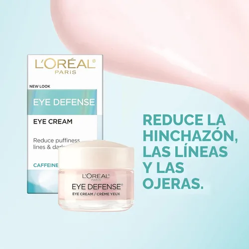 Vista 3 de L'Oréal Paris Dermo-Expertise Eye Defense Crema para Ojos con Cafeína y Ácido Hialurónico 0.5 onzas