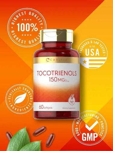 Vista 6 de Carlyle Suplemento de tocotrienoles 150 mg 60 cápsulas blandas Complejo sin OMG y sin gluten