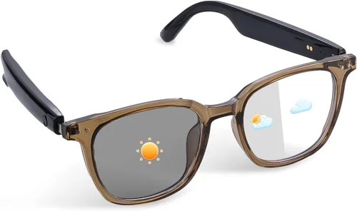 Vista 11 de Lentes inteligentes para mujeres y hombres, gafas de luz azul Bluetooth con lentes de sol polarizadas UV400 adicionales, compatibles