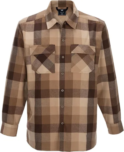 Vertx Men's Last Line Long Sleeve Plaid Flannel Tactical Shirt with Pockets Built for Concealed Carry, and Daily Wear