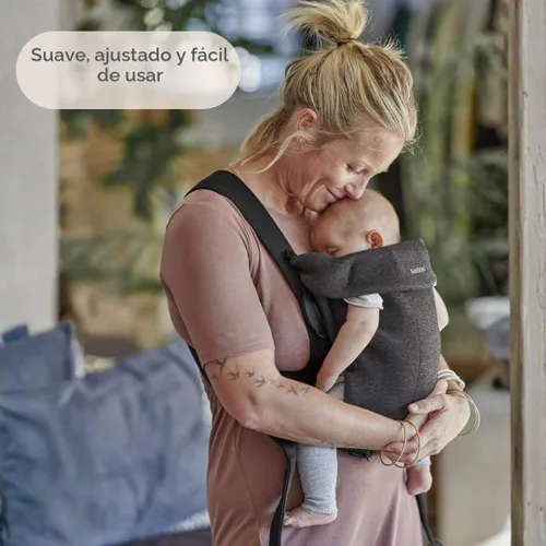 Vista 9 de BabyBjorn Portabebés Mini - Malla 3D, Crema