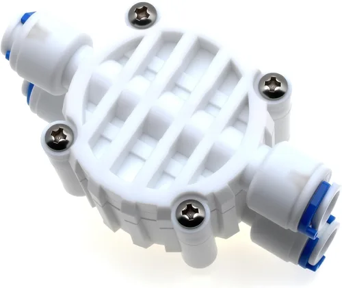 Vista 2 de FDXGYH Tubo de 1/4 "Válvula de cierre automático de 4 vías Sistemas de agua de conexión rápida Válvula de cierre automático de 1/4 "para sistema