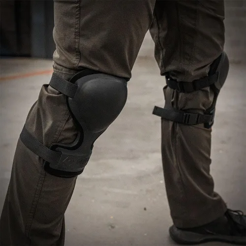 Vista 6 de GRITR Tactical Knee Pads for Work, Hunting, Construction, Gardening, Paintball w/Foam Padding, Hard Shell & Adjustable Straps - Heavy Duty