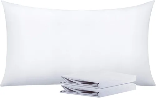 Vista 16 de NTBAY Juego de fundas de almohada estándar, paquete de 2 fundas de almohada de microfibra cepillada de 20 x 26 pulgadas, suaves, sin arrugas