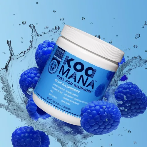 Vista 2 de KOA MANA™ Elite Hydration Drink Mix - Proteína, colágeno, fibra, electrolitos, vitaminas y minerales, piperina, enzimas proteasas, probióticos