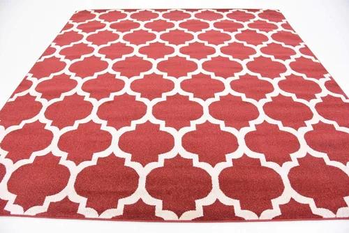 Vista 639 de Unique Loom Trellis Collection - Alfombra de área de Filadelfia, rectangular de 2 pies 2 pulgadas x 3 pies, color morado y marfil
