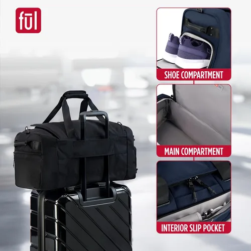 Vista 4 de FUL Tactics 22 Inch Duffel Bag, Siege Small Travel Carry on Luggage with Handles and Shoulder Strap