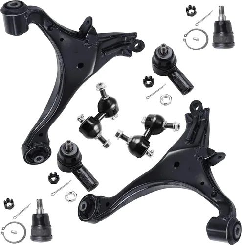 Vista 155 de Detroit Axle - Kit de suspensión frontal de 8 piezas para Chevy GMC Silverado Sierra Suburban 1500 Yukon Avalanche Cadillac Escalade brazos
