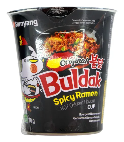 Samyang Hot Chicken Flavor Cup Ramen 6 unidades, 2.46 onzas (paquete de 6)