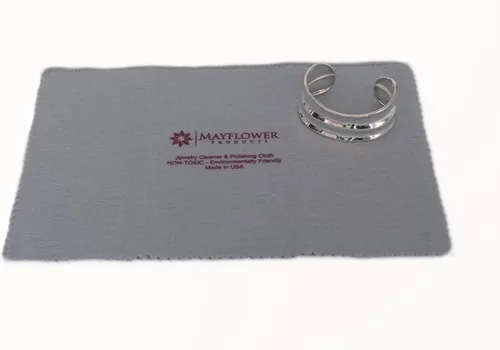 Vista 7 de Juego de 2 paños de limpieza grandes de algodón puro fabricado en Estados Unidos para joyas de oro, plata y platino, relojes, cubiertos de 11 x 14